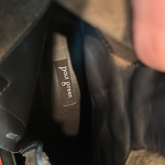 Paul Green Dallas Bootie Brown Suede Leather Zip 2.5" Heel Boot Sz US 9.5-10 - Picture 16 of 16